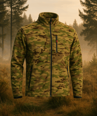 Kamuflaj Desen Haki Yeşil Polar Mont Ceket Askeri Taktik Renk