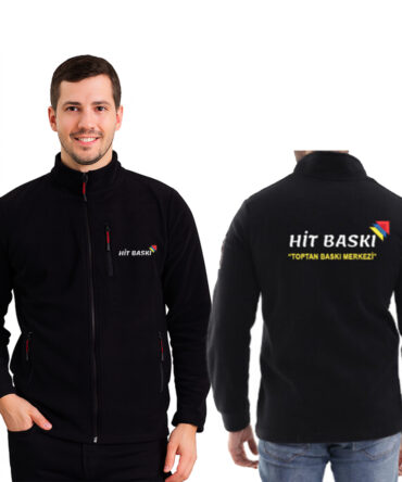 Siyah Polar Mont – Kurumsal Kışlık İş Kıyafeti Toptan Satış (10 Adet Üzeri)